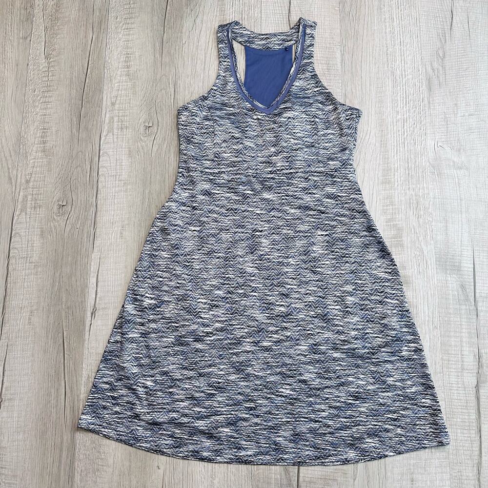 MPG Dress WMNS M Purple/Black Racerback Stretch Pockets Active Sporty Minimalist